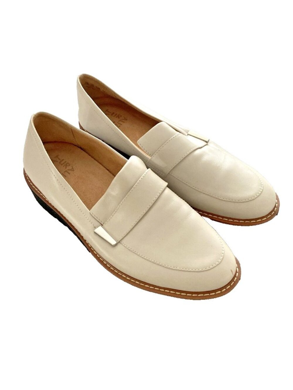 Naturalizer Womens Adiline Vanilla creme Penny Loafers Shoes Size 9.5 M